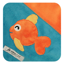 Load image into Gallery viewer, Happy Fish Minky Unisex Baby Blanket