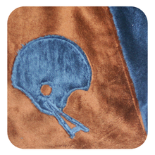 Load image into Gallery viewer, Football Helmet & Football Minky Blanket