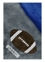 Load image into Gallery viewer, Football Helmet & Football Minky Blanket