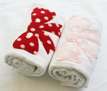Load image into Gallery viewer, Burp Duo - Big Polka Dot Bow