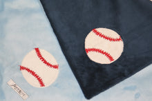 Load image into Gallery viewer, Baseball Minky Blanket
