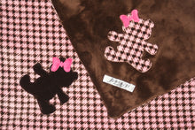 Load image into Gallery viewer, Teddy Bear Baby Girl Minky Blanket