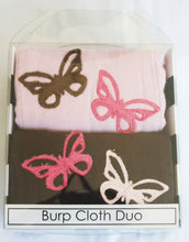 Load image into Gallery viewer, Dyed Burp Duo - Mini Butterflies
