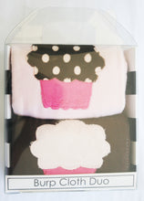 Load image into Gallery viewer, Dyed Burp Duo - Cupcakes