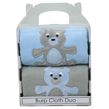 Load image into Gallery viewer, Dyed Burp Duo - Snuggle Bear