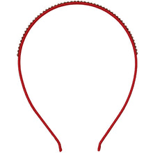 Load image into Gallery viewer, Jannuzzi Swarovski Crystal Embellished Red Headband