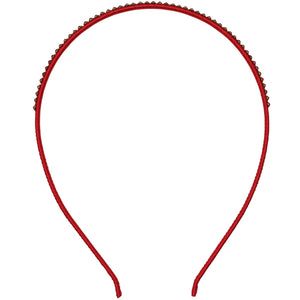 Jannuzzi Swarovski Crystal Embellished Red Headband 
