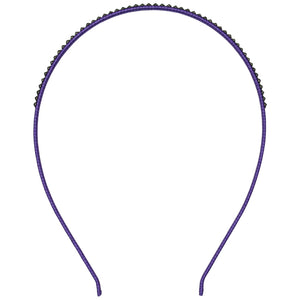 Jannuzzi Swarovski Crystal Embellished Purple Headband 