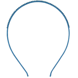 Jannuzzi Swarovski Crystal Embellished Blue Headband 