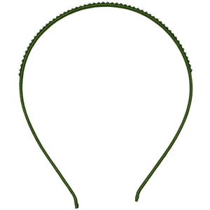 Jannuzzi Swarovski Crystal Embellished Olive Headband 