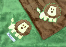 Load image into Gallery viewer, Lion Minky Baby Blanket