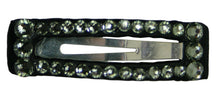 Load image into Gallery viewer, Jannuzzi Swarovski Crystal 2&quot; Charcoal Barrette
