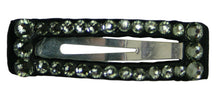 Load image into Gallery viewer, Jannuzzi Swarovski Crystal 2" Charcoal Barrette