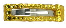 Load image into Gallery viewer, Jannuzzi Swarovski Crystal 2" Yellow Barrette