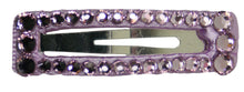 Load image into Gallery viewer, Jannuzzi Swarovski Crystal 2" Light Amethyst Barrette