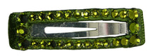 Load image into Gallery viewer, Jannuzzi Swarovski Crystal 2" Olive Barrette