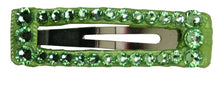 Load image into Gallery viewer, Jannuzzi Swarovski Crystal 2&quot; Green Barrette
