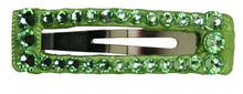Load image into Gallery viewer, Jannuzzi Swarovski Crystal 2" Green Barrette