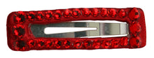 Load image into Gallery viewer, Jannuzzi Swarovski Crystal 2" Red Barrette