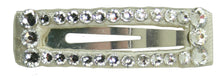 Load image into Gallery viewer, Jannuzzi Swarovski Crystal 2" White Barrette