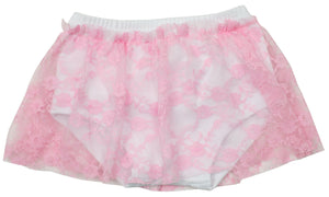 Jannuzzi  Lace Tutu Pink & White Bloomer - Made in USA