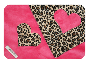 Classic Signature Heart Minky Blanket