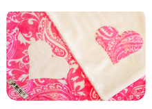 Load image into Gallery viewer, Classic Signature Heart Minky Blanket
