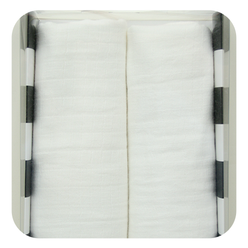 Soft 100% Cotton Muslin Swaddle Blankets, Set of 2