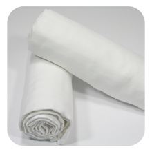 Load image into Gallery viewer, 100% Cotton Muslin White Swaddle Blankets, Pack of Twelve
