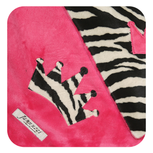 Classic Signature Crown Minky Blanket