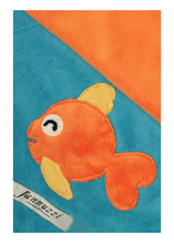 Load image into Gallery viewer, Happy Fish Minky Unisex Baby Blanket
