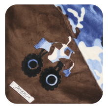 Load image into Gallery viewer, Monster Truck Minky Baby Blanket
