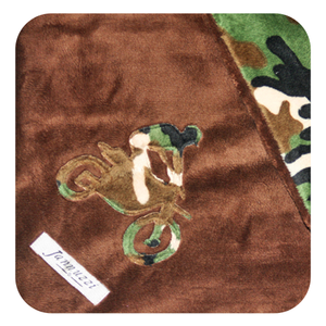 Motorcross Minky Baby Blanket