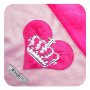 Heart & Royal Crown Minky Blanket