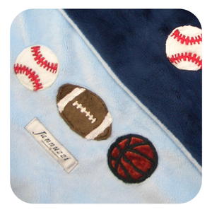 Mini Sportsballs Minky Baby Blanket
