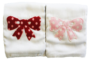 Burp Duo - Big Polka Dot Bow