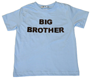 "Big Brother" short sleeve light blue tee shirt
