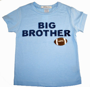 "Big Brother" football short sleeve light blue tee shirt