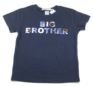 "Big Brother" blue camo short sleeve navy tee shirt