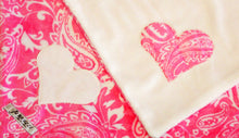 Load image into Gallery viewer, Classic Signature Heart Minky Blanket
