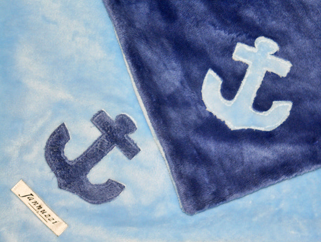 Anchors Minky Baby Blanket