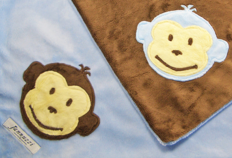 Monkey Minky Blanket