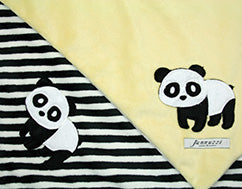 Panda Minky Baby Blanket