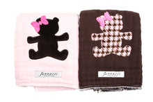 Load image into Gallery viewer, Jannuzzi 2-Pack Teddy Bear Burp Cloth
