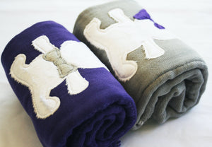 Jannuzzi 2-Pack Teddy Bear Burp Cloth  