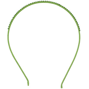 Jannuzzi Swarovski Crystal Embellished Green Headband 