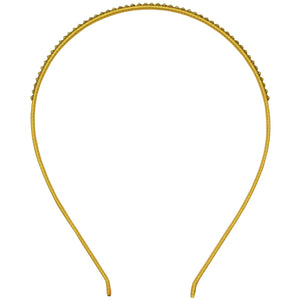 Jannuzzi Swarovski Crystal Embellished Yellow Headband 