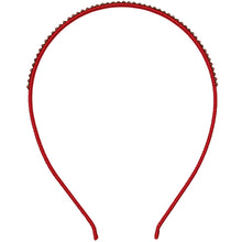 Load image into Gallery viewer, Jannuzzi Swarovski Crystal Embellished Red Headband 
