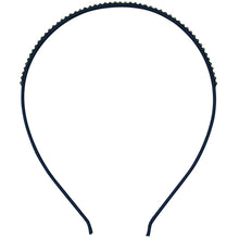 Load image into Gallery viewer, Jannuzzi Swarovski Crystal Embellished Black Headband 
