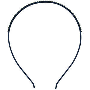 Jannuzzi Swarovski Crystal Embellished Black Headband 